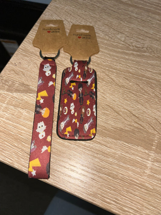 Chapstick fob/wristlet set
