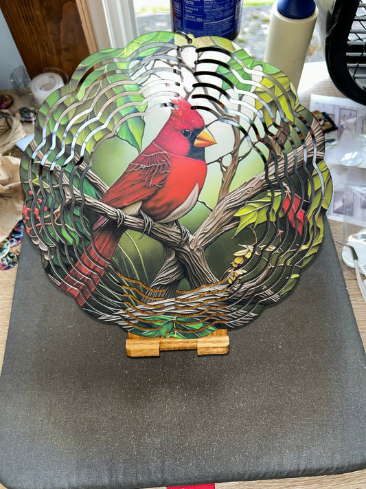 Cardinal Wind Spinner