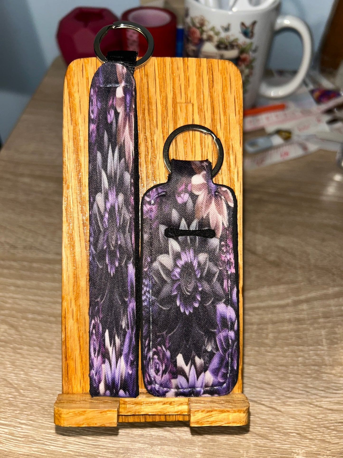 Chapstick fob/wristlet set